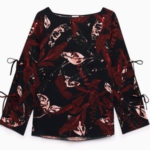 Aritzia Wilfred Floral Pozzi Blouse Size Small